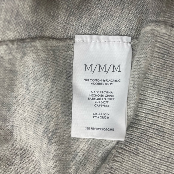 CAbi “Cobblestone” Light Gray Cardigan with Back Zipper (N-1) - Picture 10 of 11